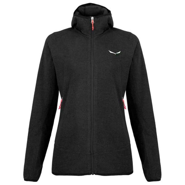 Salewa Fleece Med Hætte Nuvolo Polarlite Sort XL Kvinde