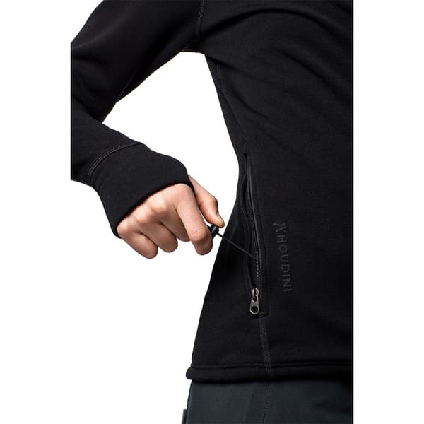 Houdini Power Fleece Svart XS Kvinna
