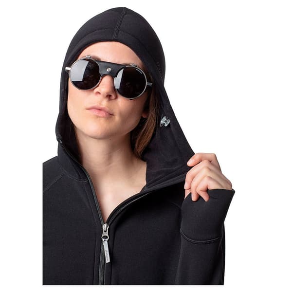 Houdini Power Fleece Sort L Kvinde