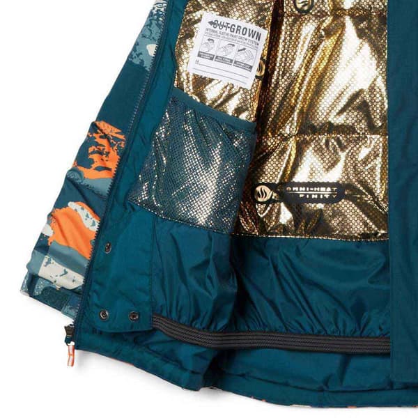 Columbia Regnjacka Med Full Dragkedja Mighty Mogul™ ii Flerfärgad XL Pojke