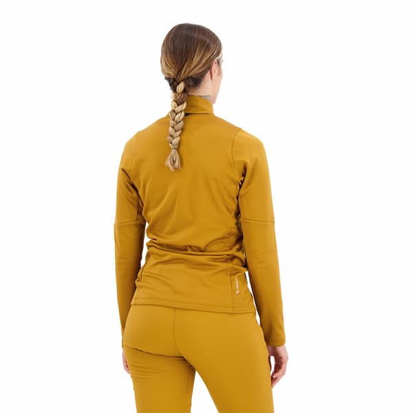 Salewa Halv Lynlås Fleece Puez Pullover Brun L Kvinde
