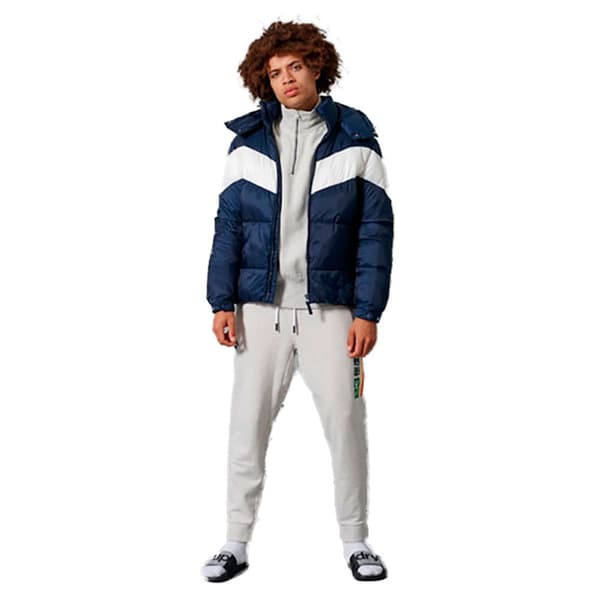 Superdry Vadderad Jacka Stratus Blå M Man