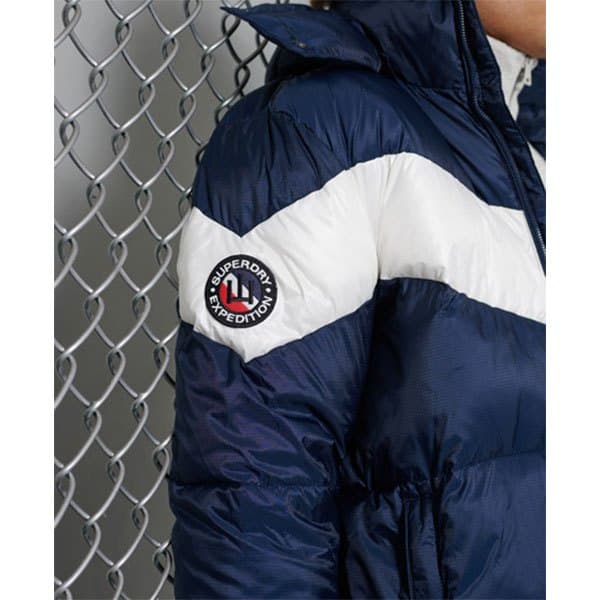 Superdry Vadderad Jacka Stratus Blå M Man