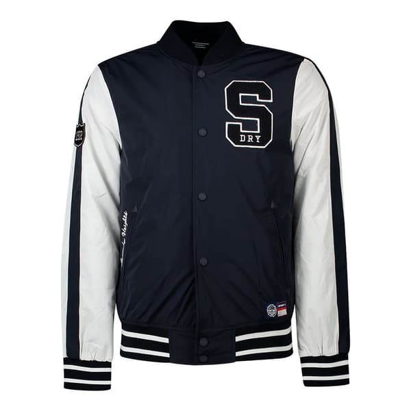 Superdry Bomberjacka Collegiate Vit,Blå 2XL Man
