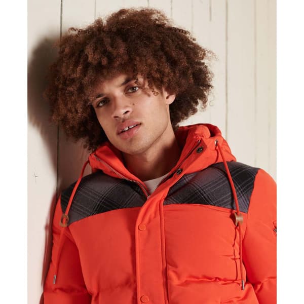 Superdry Jacka Quilted Everest Orange L Man