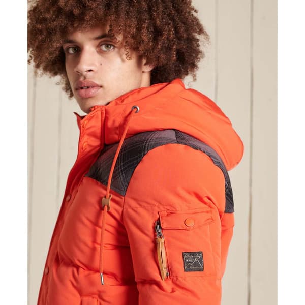 Superdry Jacka Quilted Everest Orange L Man