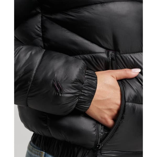Superdry Puffer Jakke Sports Sort XS Kvinde
