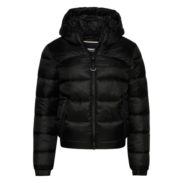 Superdry Puffer Jakke Sports Sort XS Kvinde