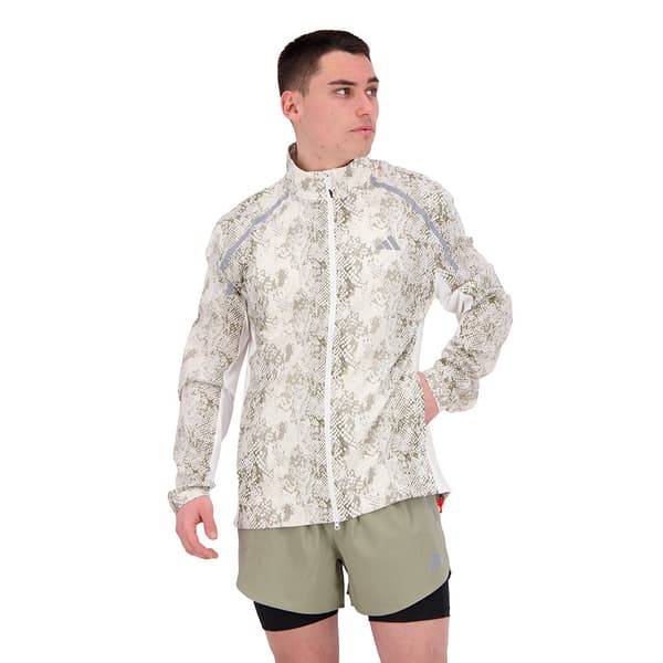 Adidas Jakke Marathon Hvid,Grå XL Mand