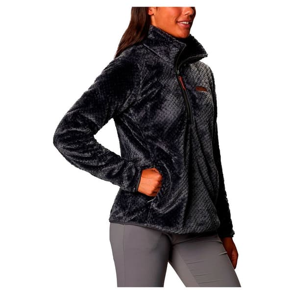 Columbia Halv Lynlås Fleece Fire Side™ Sherpa Sort XL Kvinde