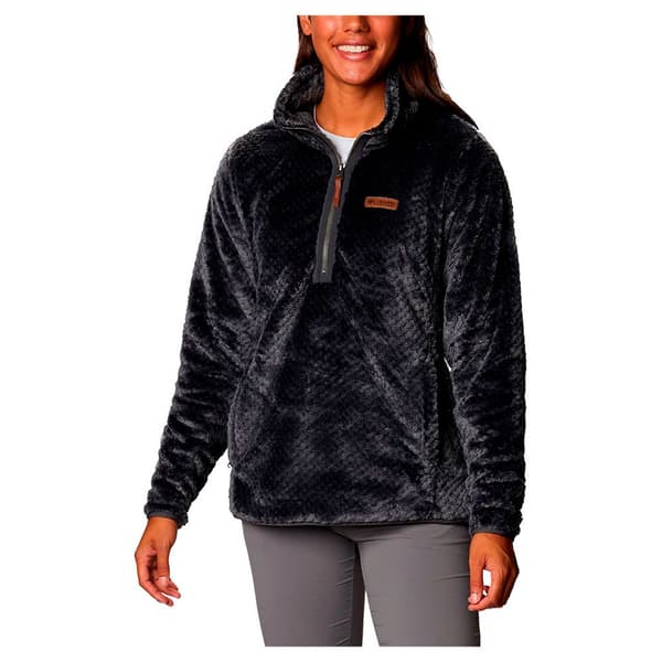 Columbia Halv Lynlås Fleece Fire Side™ Sherpa Sort XL Kvinde