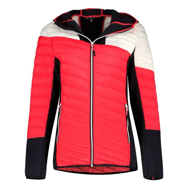 Cmp Jakke Hybrid Fix Hood 32z4526 Rød L Kvinde