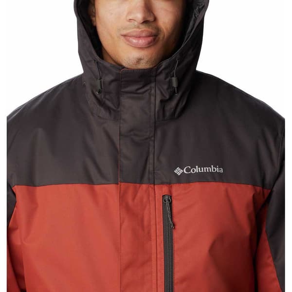 Columbia Täysi Vetoketjullinen Sadetakki Hikebound™ Punainen,Musta L Mies
