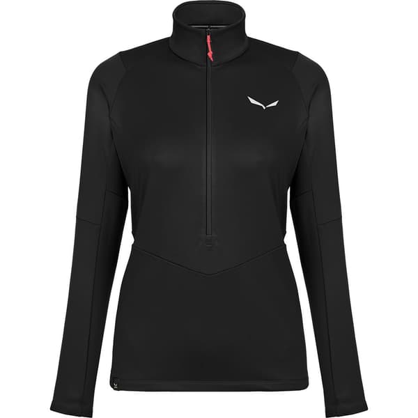 Salewa Halv Lynlås Fleece Puez Pullover Sort XL Kvinde