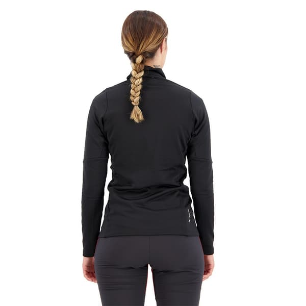 Salewa Halv Lynlås Fleece Puez Pullover Sort XL Kvinde
