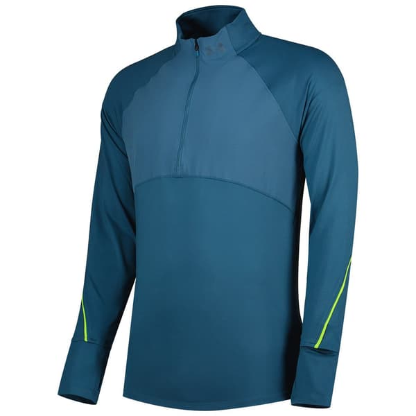 Under Armour Halv Lynlås Fleece Qualifier Run 2.0 Blå 2XL Mand