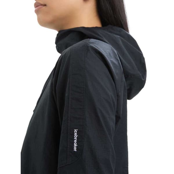 Icebreaker Takki Shell+™ Cotton Windbreaker Musta L Nainen