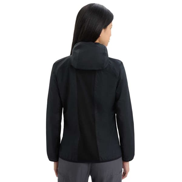 Icebreaker Takki Shell+™ Cotton Windbreaker Musta L Nainen
