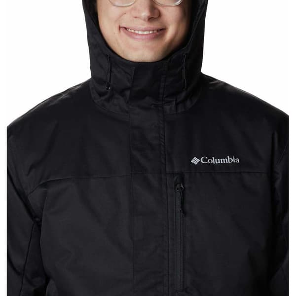 Columbia Regnjakke Med Fuld Lynlås Hikebound™ Sort L Mand