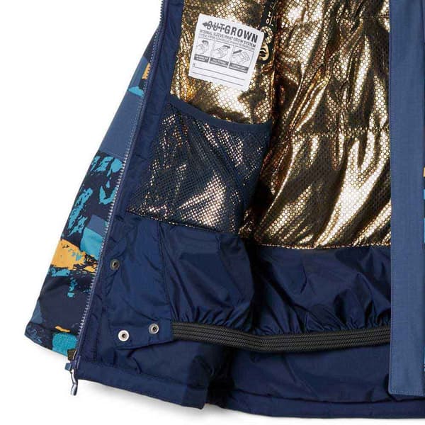Columbia Regnjacka Med Full Dragkedja Mighty Mogul™ ii Blå XL Pojke