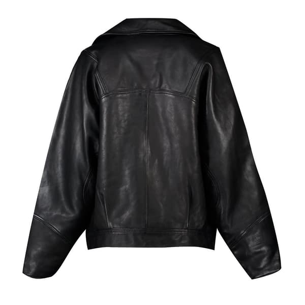 Superdry Jacka Edit Hybrid Leather Svart S Kvinna