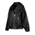 Miniatyrbild 2 av 3: Superdry Jacka Edit Hybrid Leather Svart S Kvinna