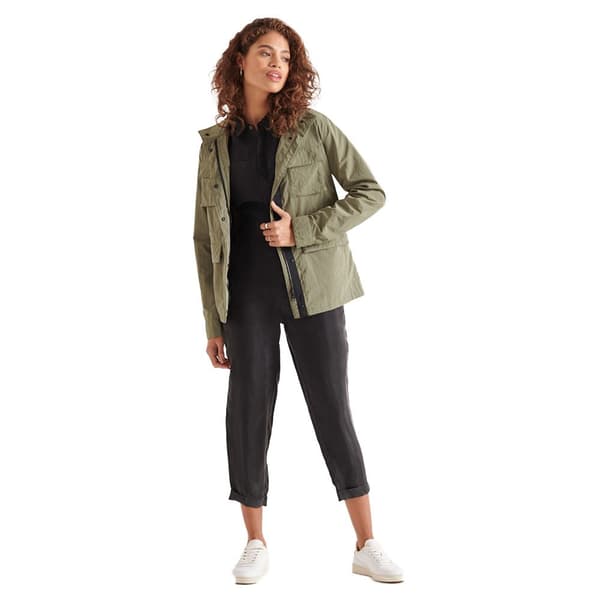 Superdry Takki Ripstop 4 Pocket Vihreä M Nainen
