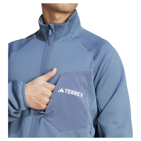 Adidas Täysin Vetoketjullinen Fleece Organiser Xperior Medium Fleece Sininen M Mies