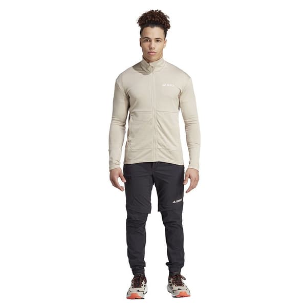 Adidas Fleece Med Fuld Lynlås Terrex Multi Light Fleece Beige XL Mand