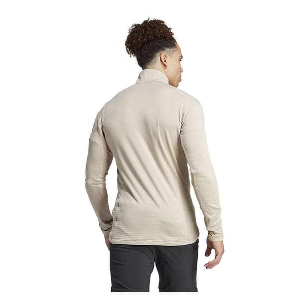 Adidas Fleece Med Fuld Lynlås Terrex Multi Light Fleece Beige XL Mand