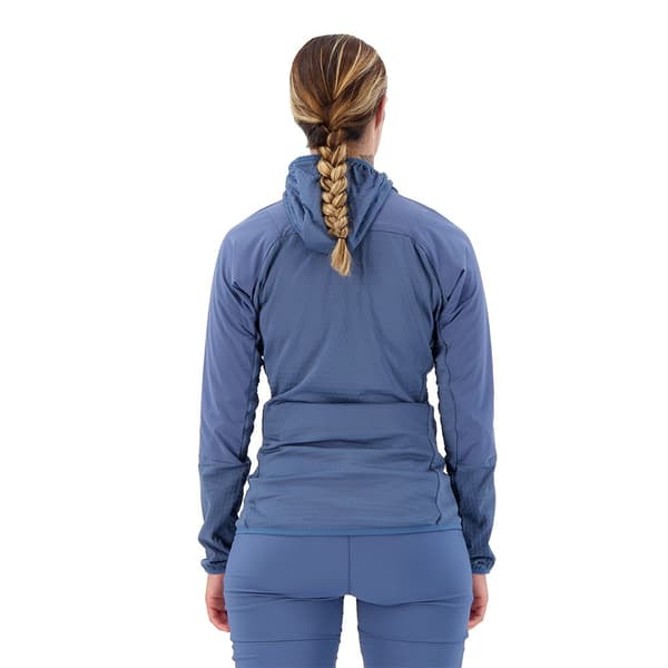 Adidas Fleece Med Fuld Lynlås Terrex Techrock Wind Fleece Blå S Kvinde