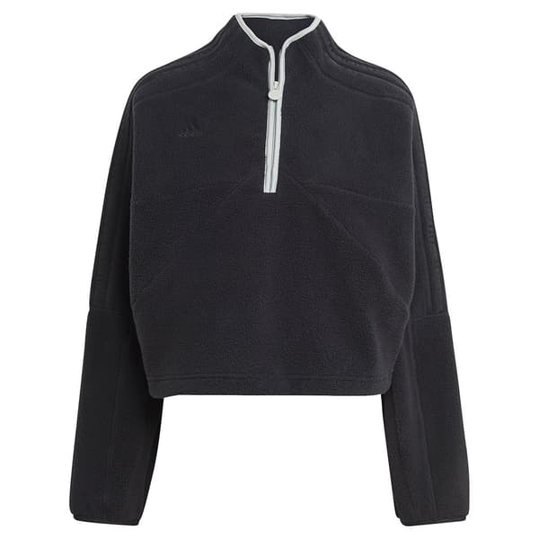 Adidas Halv Lynlås Fleece Tiro Sort L Kvinde