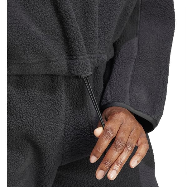 Adidas Halv Lynlås Fleece Tiro Sort L Kvinde