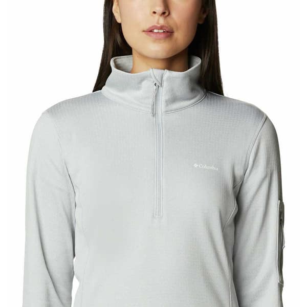 Columbia Halv Lynlås Fleece W Park View™ Grid Grå XL Kvinde