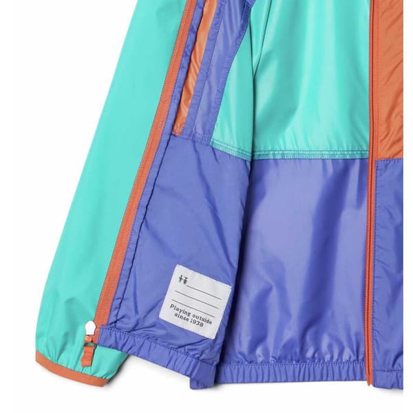 Columbia Jakke Back Bowl™ Windbreaker Grøn,Lilla 12-13 Years Dreng