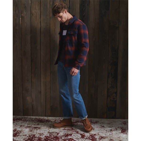Superdry Ullövertröja Hunting Blå S Man