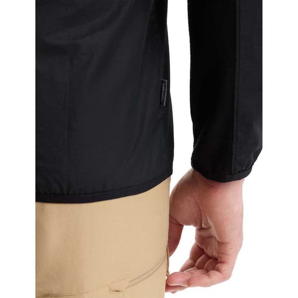 Icebreaker Takki Shell+™ Cotton Windbreaker Musta L Mies