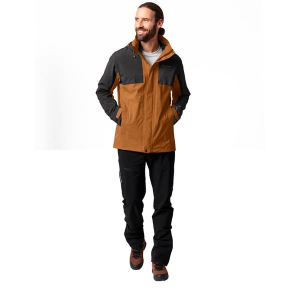 Vaude Regnjacka Med Full Dragkedja Rosemoor 3 In 1 Brun L Man