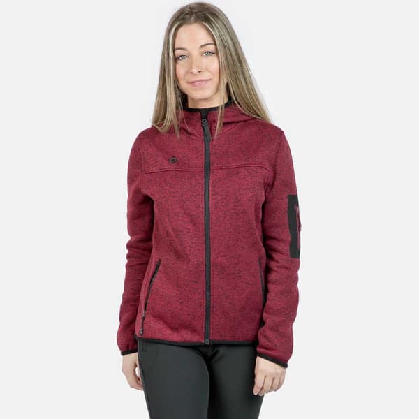 Izas Fleece Med Huva Helsinki W Röd XS Kvinna