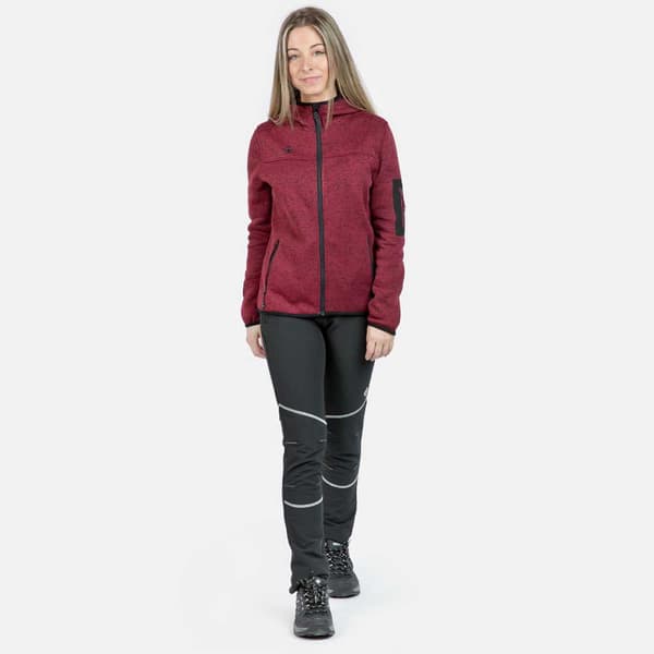 Izas Fleece Med Huva Helsinki W Röd XS Kvinna