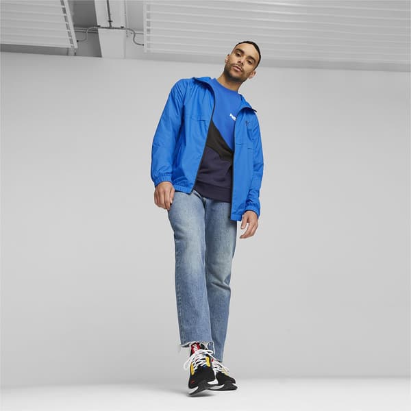 Puma Jakke Ess Solid Windbreake Blå M Mand