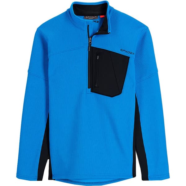 Spyder Lynlås Fleece Bandit Half Blå S Mand