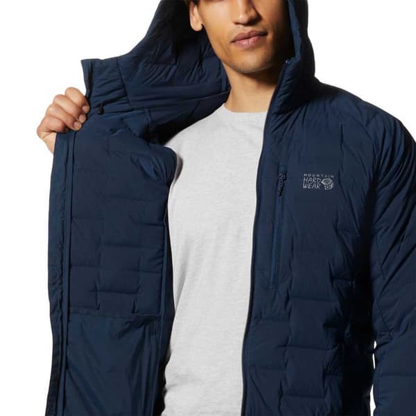 Mountain Hardwear Jakke Stretchdown Blå,Sort S Mand