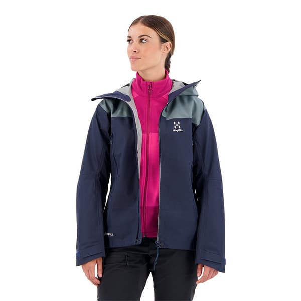 Haglofs Jacka Roc Flash Goretex Blå XS Kvinna