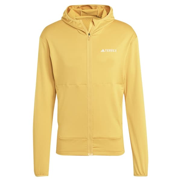 Adidas Full Dragkedja Fleece Terrex Xperior Light Fleece Gul L Man