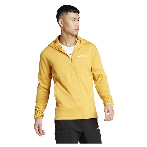 Adidas Full Dragkedja Fleece Terrex Xperior Light Fleece Gul L Man