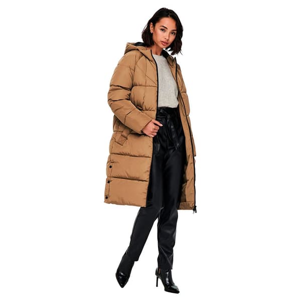 Only Takki Amanda Long Puffer Ruskea XS Nainen