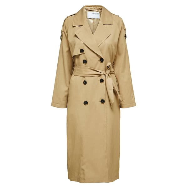 Selected Täcka New Bren Trench Beige 36 Kvinna