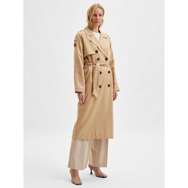 Selected Täcka New Bren Trench Beige 36 Kvinna