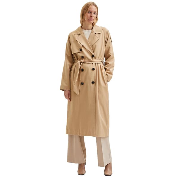 Selected Täcka New Bren Trench Beige 36 Kvinna